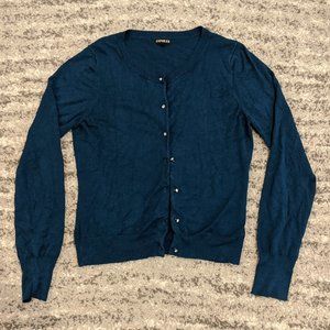 Express Dark Blue Cardigan - L